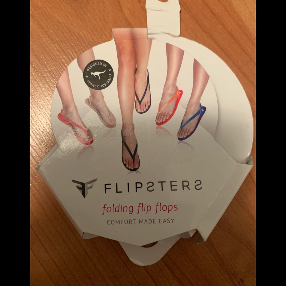 New Black Folding Flip Flops